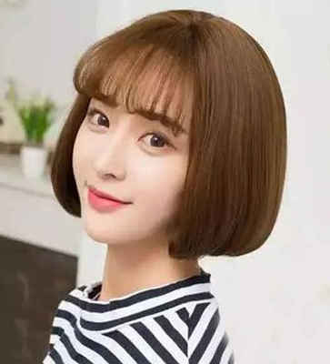 头发直适合什么刘海发型图片女