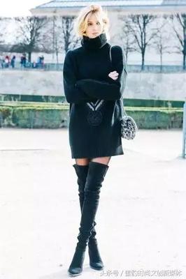 长筒靴子配什么衣服